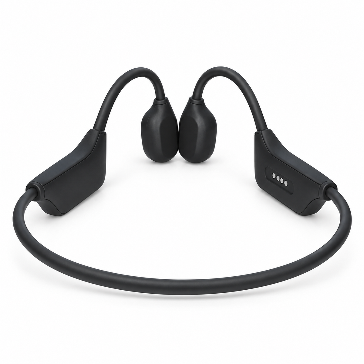 Sonovo Z18 bone conduction sound amplifier, rear view showing the behind-the-head band