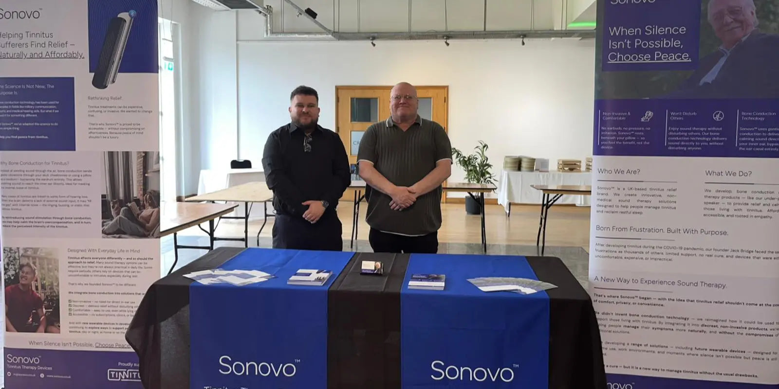 Jack Bridge & Gary Bridge from Sonovo - Tinnitus UK Sheffield Roadshow