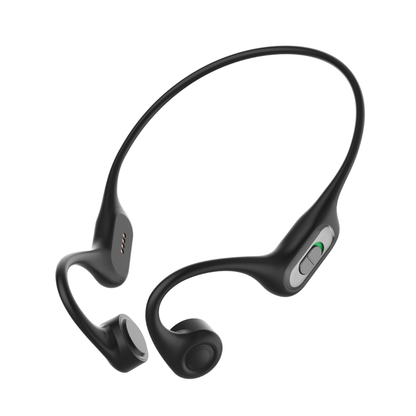 Sonovo Z28 bone conduction sound amplifier in black, angled view